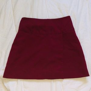 Gia and co red mini skirt
